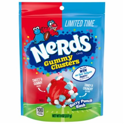 Nerds Gummy Clusters  Berry punch Rush 8oz Bag