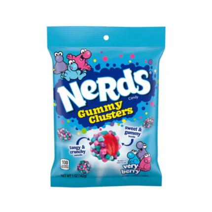 Nerds Candy Gummy Clusters Very Berry  5oz (141g)
