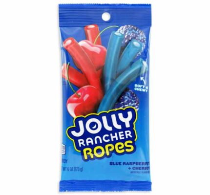 Jolly Rancher Ropes (170g) Blue Raspberry and Cherry Flavored Candy Bag