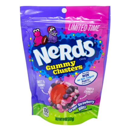 Nerds Gummy Clusters Limited Edition Grape Strawberry 8oz/227g
