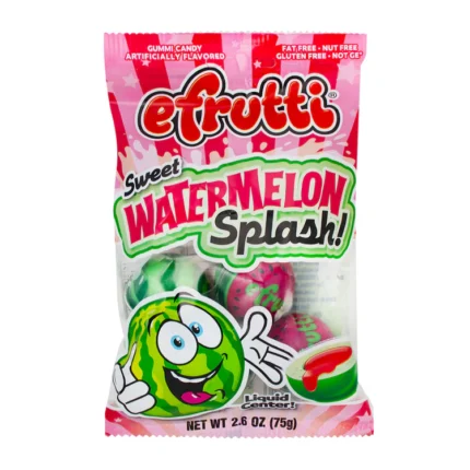 Efrutti Watermelon Splash Gummy Liquid Center 2.6oz (75g)