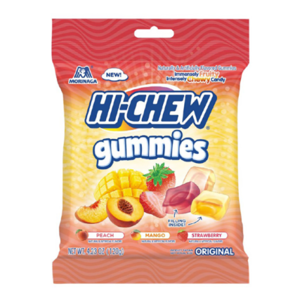 Hi-Chew Gummies Original Mix - 4.23 oz - Peach, Mango, Strawberry - Fun, Soft and Chewy Candy