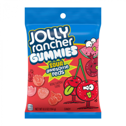 Jolly Rancher Sour Awesome Red Gummies 6.5oz (184g)