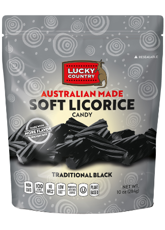 Lucky Country Autralian Soft Traditional 4oz (113g) Black Licorice