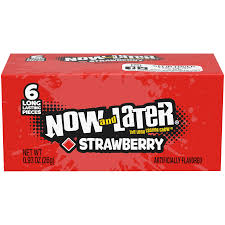 Now and Later Strawberry Candy 6 pieces