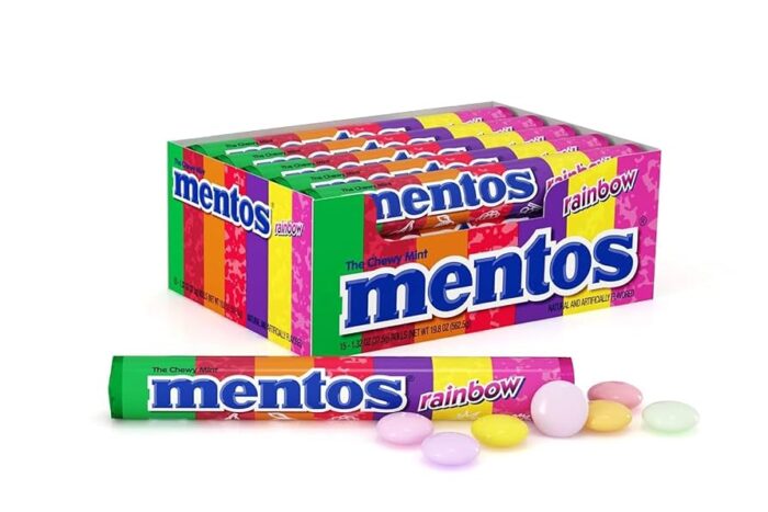 The Chew Mint Mentos Rainbow 1.32oz (37.5g) - Image 1