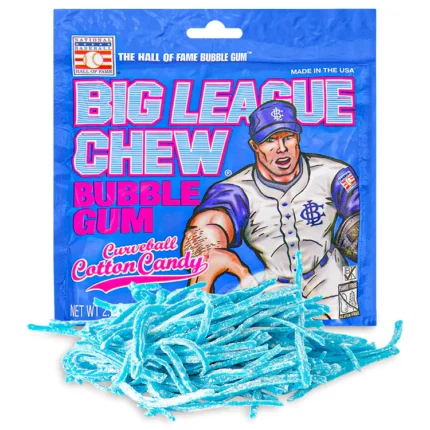Big league Chew Bubble gum Cotton Candy 2.12oz (60g)