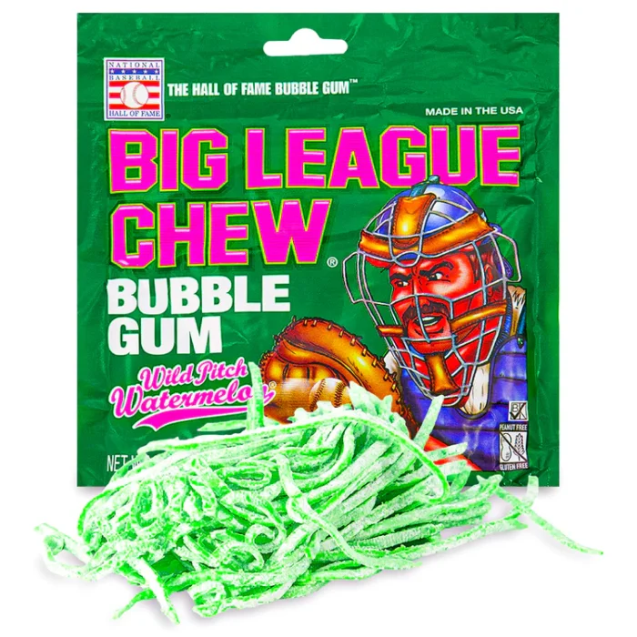 Big league chew Bubble gum wild pitch watermelon 2.12oz (60g) - Image 1