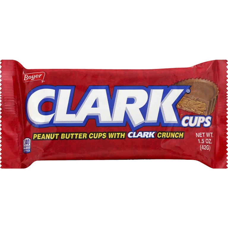 00041311126058-445ad913-c6e9-4d64-893c-42ee8116413e Clark cups Peanut butter cups with clark crunch 3oz (85g) - Image 1
