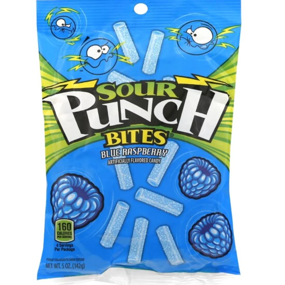 01-1002203_573f5fff-96db-4fdd-975e-cb2114fb013b Sour Punch Bites Blue Raspberry 5oz (142 g) - Image 1