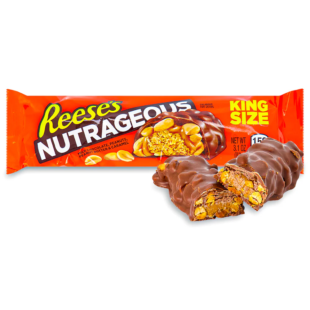 Candyfunhouse_hersheys_ReesesNutrageous_87-Side-jpg-1 Reese's Nutrageous king size 3.1oz (87g) - Image 1