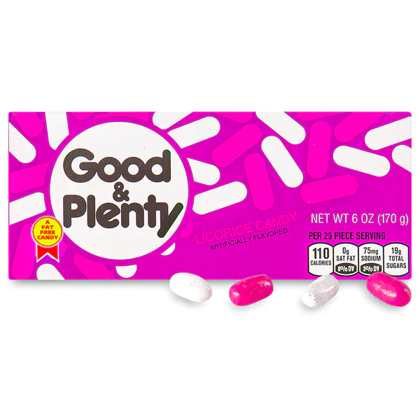 Candyfunhouse_hersheys_good_plenty_licorice_170g-Side-jpg-1_grande Good & Plenty 6oz (170g) - Image 1