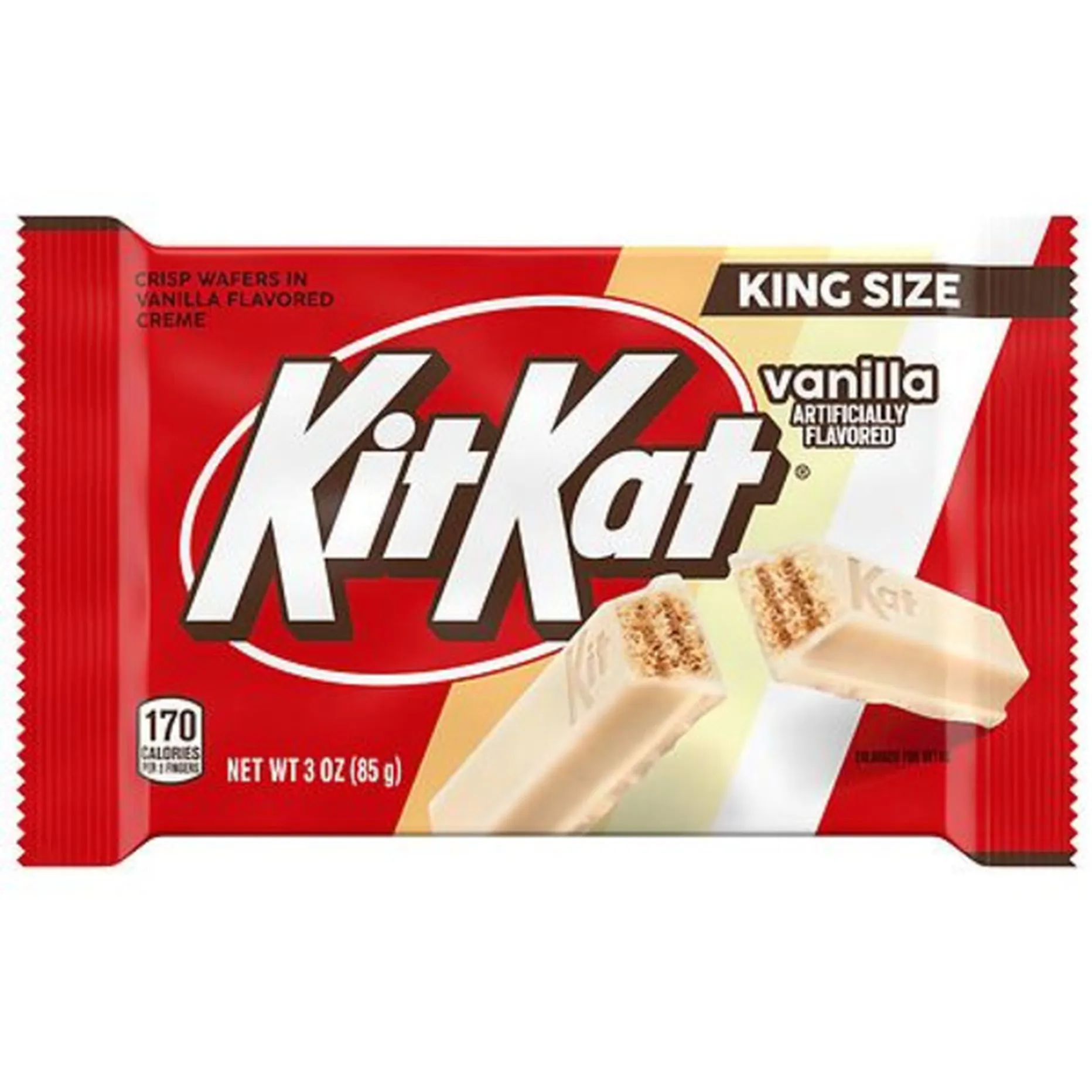 large_8e13b34e-4ca9-4fbf-9377-0148e616b345 Kit kat vanilla artificially flavored 3 oz (85g) - Image 1