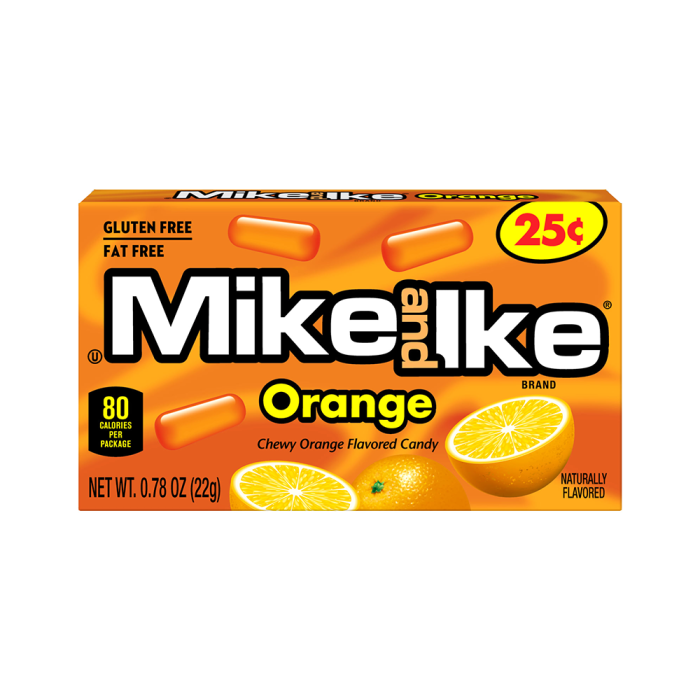 mike-and-ike-orange-small-box-0-78oz-22g Mike Ike Sour Orange 0.78 oz (22g) - Image 1