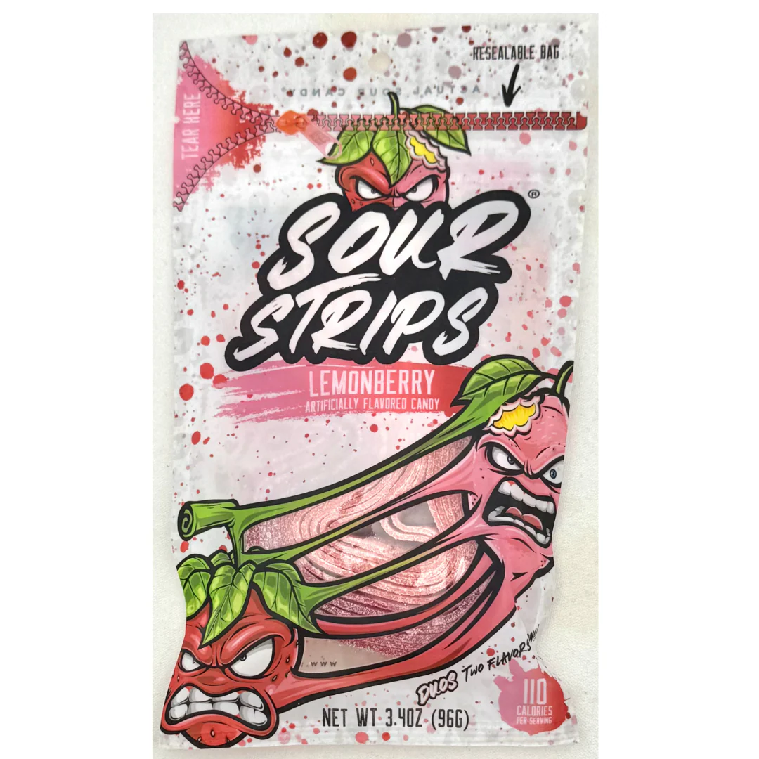 xx Sour Strips Lemonberry 3.4 oz(96g) - Image 1