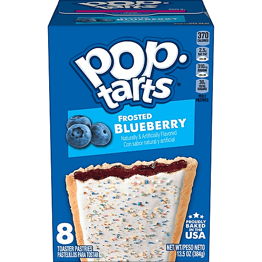 1 Pop tarts frosted blueberry 13.5 oz 384g - Image 1
