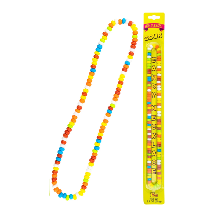 3 world's Biggest sour candy Necklace 2.1 oz (60g) - Image 1
